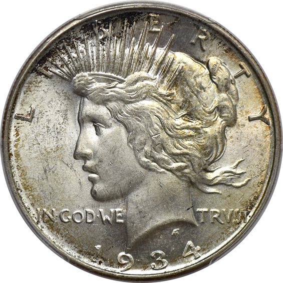 Five 1934-D PCGS MS-64