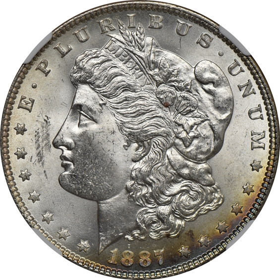 1883-O and 1887, both NGC MS-64 Star