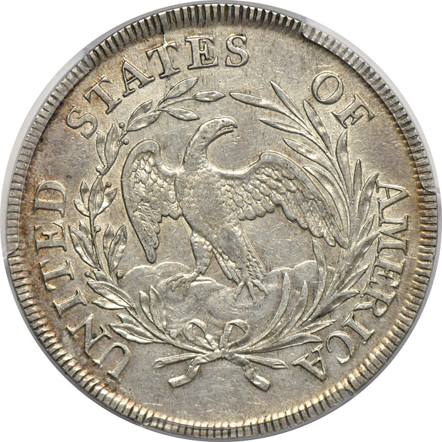 1797 9X7 Stars, Large Letters PCGS AU-53
