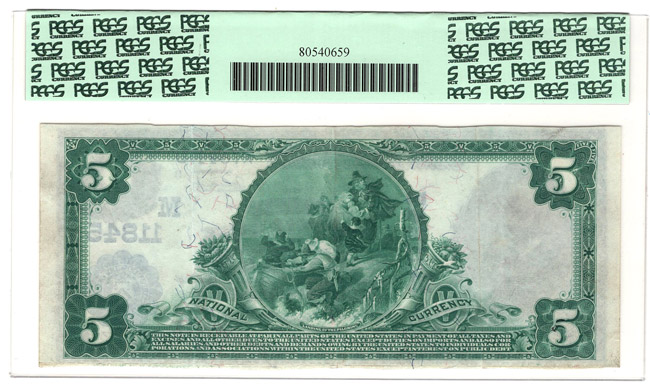 Serial Number 1 1902 $5 Blue Seal - Livingston, IL Charter #11845 - PCGS XF-40 PPQ