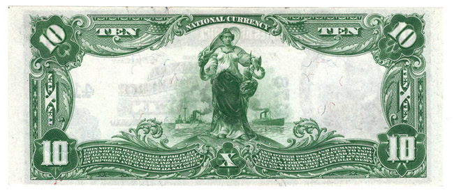 1902 $10 Blue Seal - St. Louis, MO Charter #4178 - AU