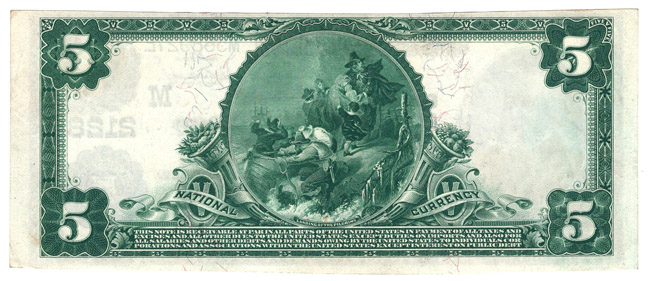 1902 $5 Blue Seal - Shelbyville, IL Charter #2128 - XF