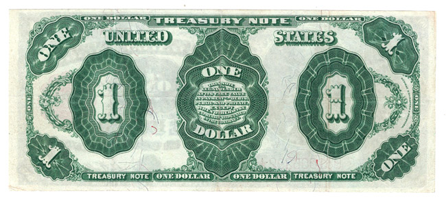 1891 $1 Fr# 351 - XF