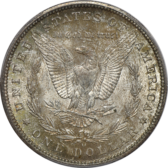 Five toned 1899-O certified by PCGS
