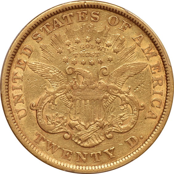 1866 Motto PCGS XF-40