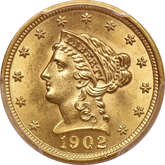 1893 NGC MS-62, and a 1902 PCGS MS-64