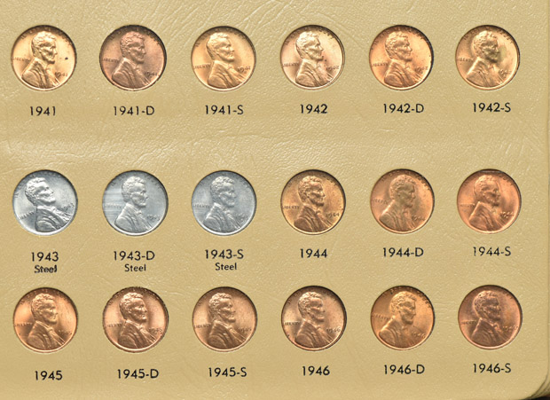 Complete collection of Lincoln cents, including proof-only issues, through 2007-S, in a Dansco 8100 album