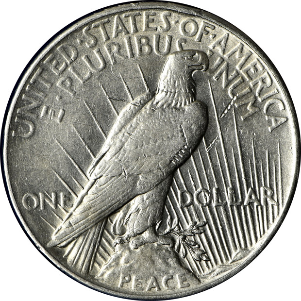 Complete collection of Peace dollars in a Capital Plastics holder
