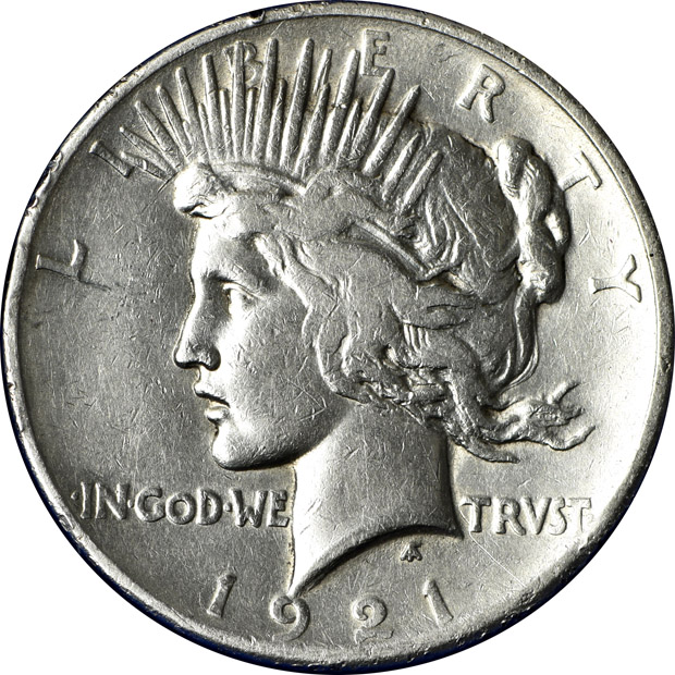 Complete collection of Peace dollars in a Capital Plastics holder