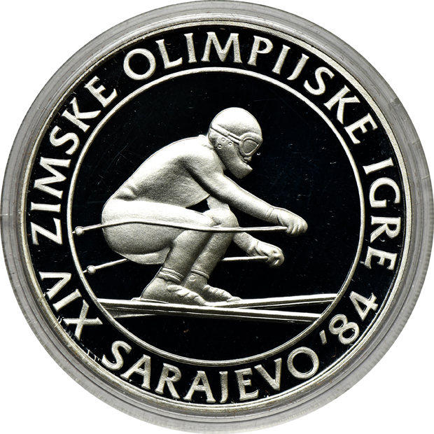 Yugoslavia - 1984 complete set of Winter Olympic proof coins