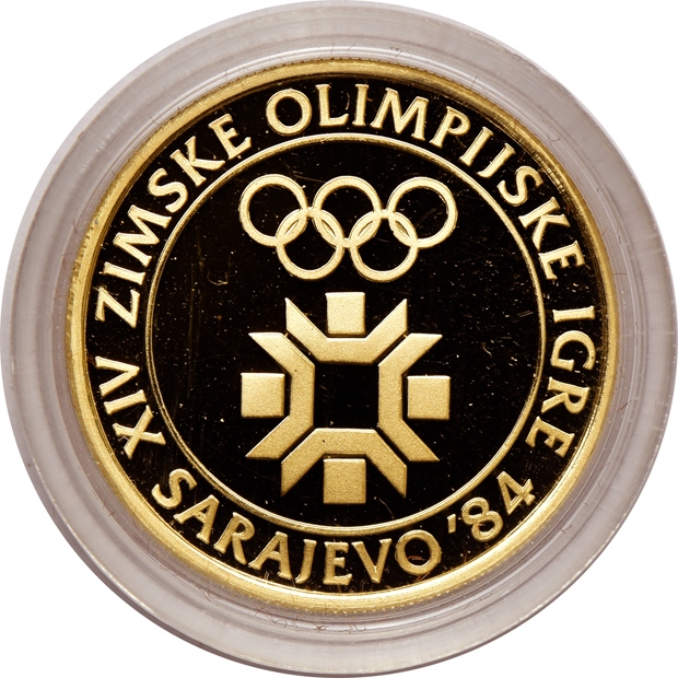 Yugoslavia - 1984 complete set of Winter Olympic proof coins