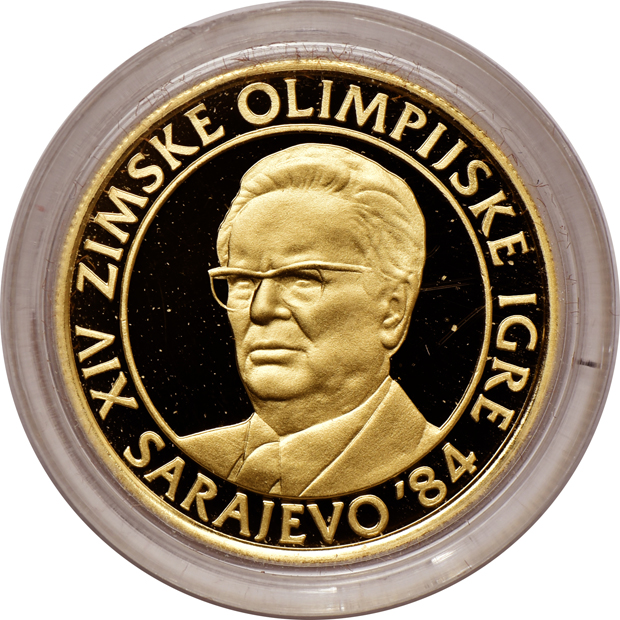 Yugoslavia - 1984 complete set of Winter Olympic proof coins