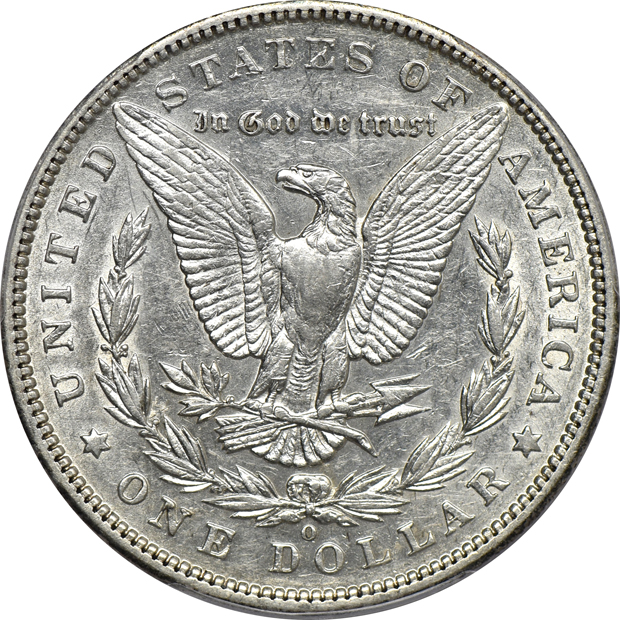 1895-O XF-40, and an 1896-O AU-58, both PCGS