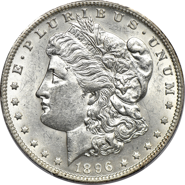 1895-O XF-40, and an 1896-O AU-58, both PCGS