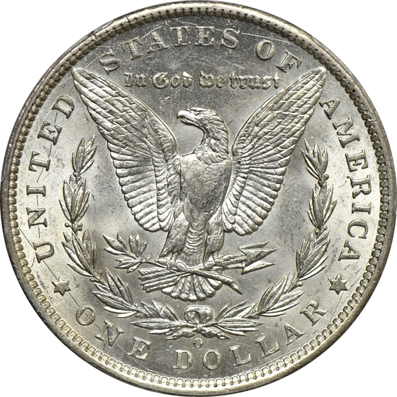 1894-S AU-53, and an 1896-O AU-58, both PCGS