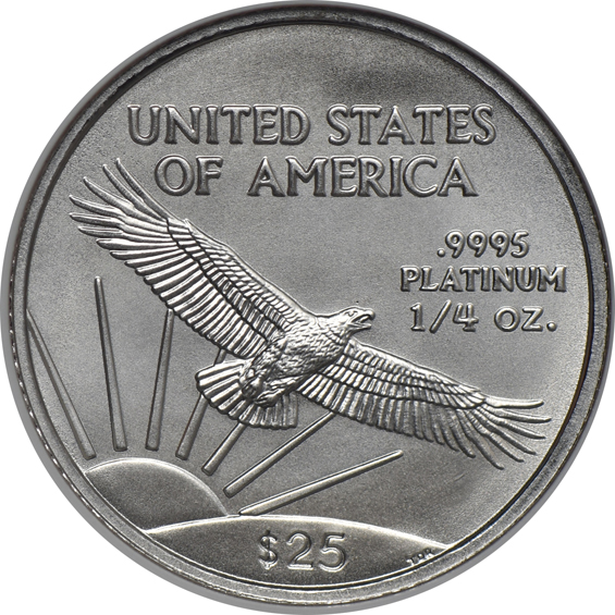 2007 $25 1/4oz Platinum American Eagle NGC MS-70