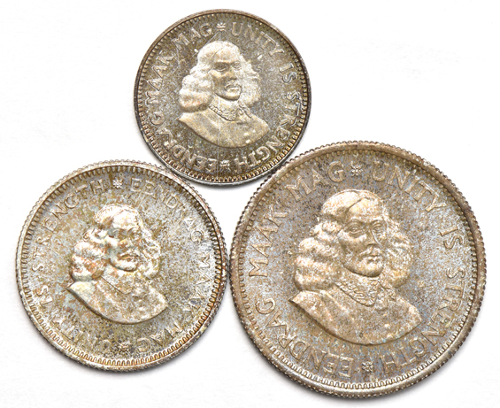 South Africa - 1963 "long" proof set, nine coins