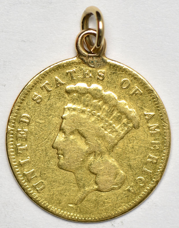 Four gold love tokens