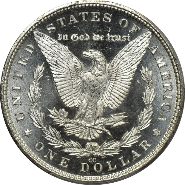 1879-S MS-65PL, and an 1883-CC MS-64PL, both PCGS