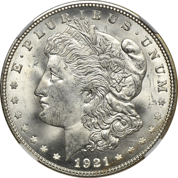 1879-S MS-65PL, and an 1883-CC MS-64PL, both PCGS