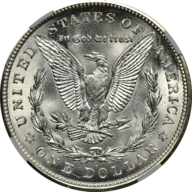 1879-S MS-65PL, and an 1883-CC MS-64PL, both PCGS