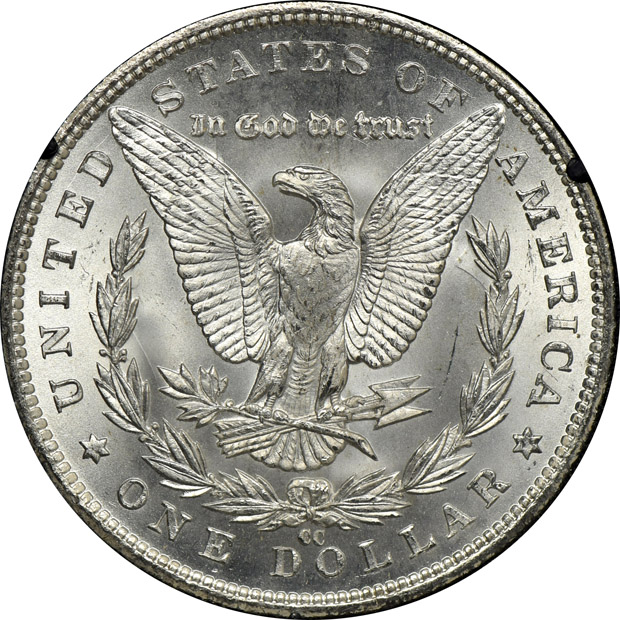1882-CC GSA MS-63, and an 1883-CC GSA MS-64+, both NGC CAC