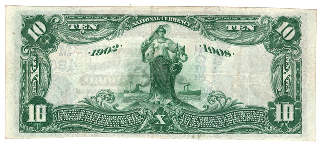 1902 $10 Blue Seal - Murphysboro, IL Charter #4804 - VF