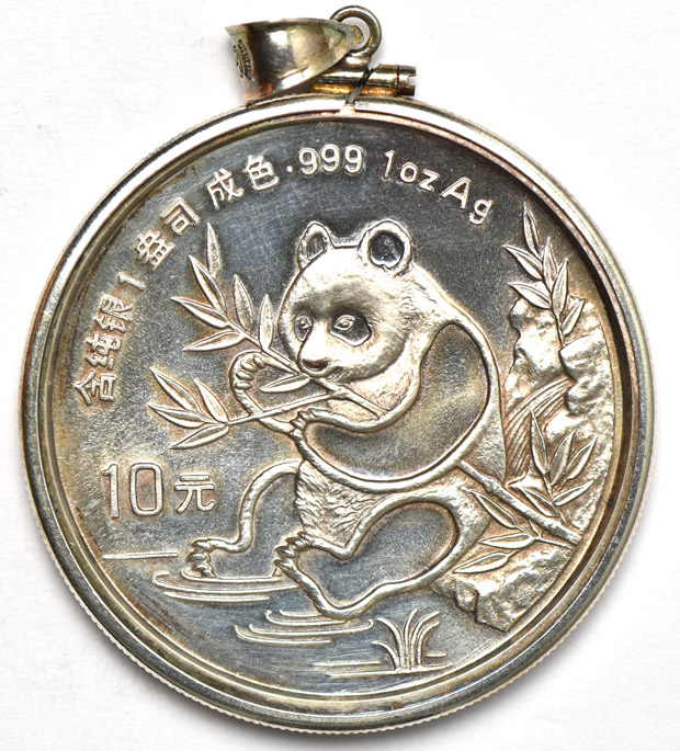 China - Nine silver coins, as described