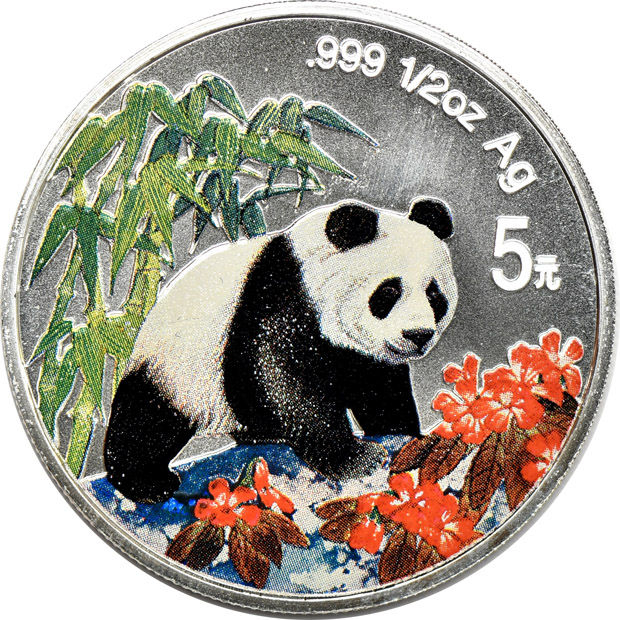 China - Nine silver coins, as described