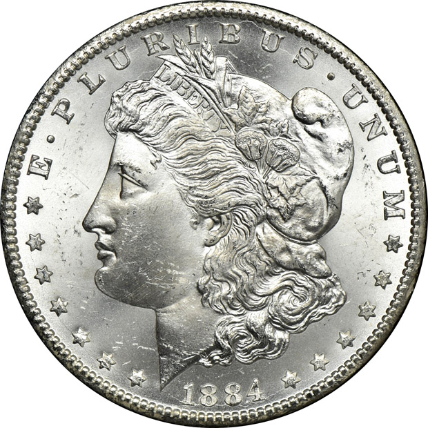 1882-CC GSA MS-64, and an 1884-CC GSA MS-64+, both NGC and CAC