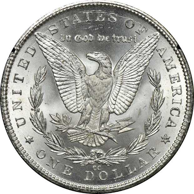 1882-CC GSA MS-64, and an 1884-CC GSA MS-64+, both NGC and CAC