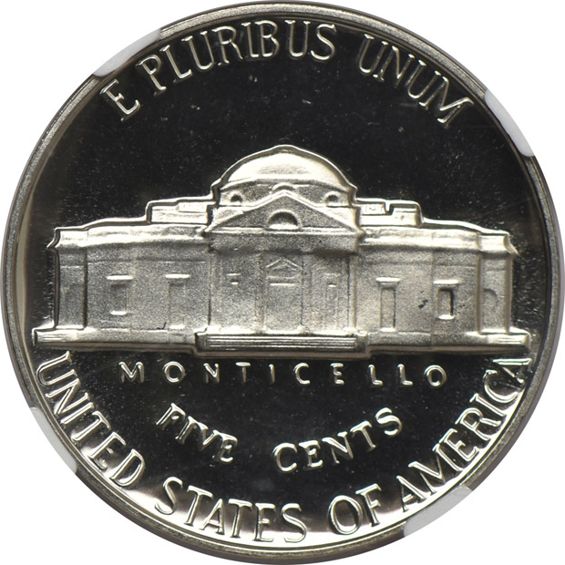 1964 Jefferson nickel PR-69 Ultra Cameo, 1964 Roosevelt dime PR-69 Ultra Cameo, and a 1964 Kennedy half-dollar PR-68 Ultra Cameo, all NGC