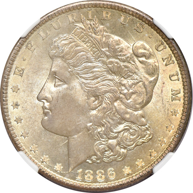 Two 1886, both NGC MS-66