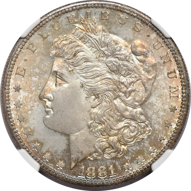 1881-S and 1899-O, both NGC MS-66 CAC