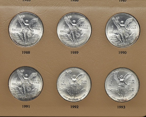 Mexico - Complete Libertad collection, 1982 through 2014, in a Dansco 7232 album