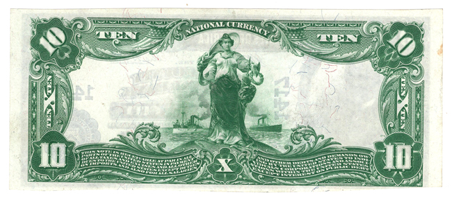 1902 $10 Blue Seal - Nebraska City, NE Charter #1417 - ChCU