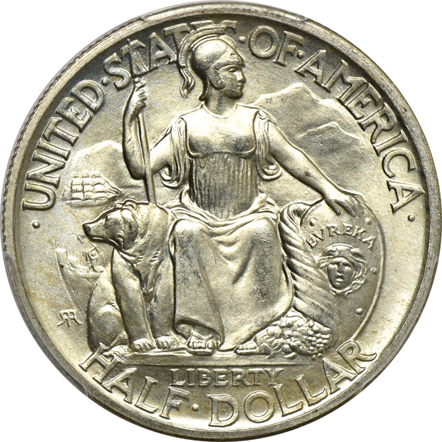 Group of seven Silver Ccommemorative half-dollars, all PCGS
