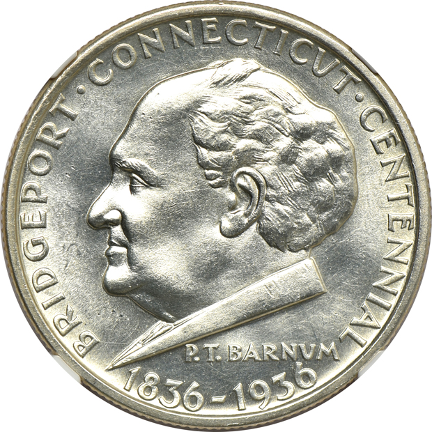 Group of six Silver Commemorative half-dollars, all NGC