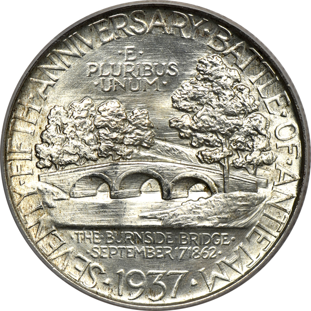 1893 Isabella quarter AU-53, plus a 1937 Antietam MS-66, both PCGS