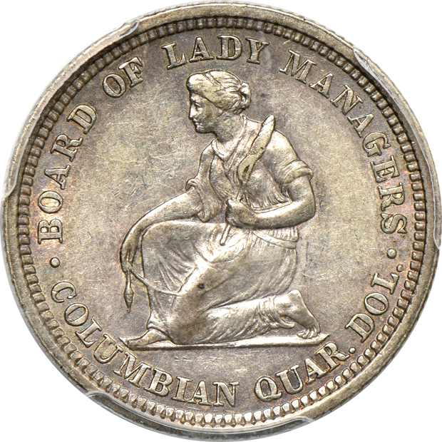 1893 Isabella quarter AU-53, plus a 1937 Antietam MS-66, both PCGS