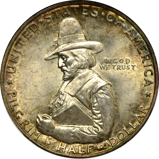 Group of four Silver Commemorative half-dollars, all NGC