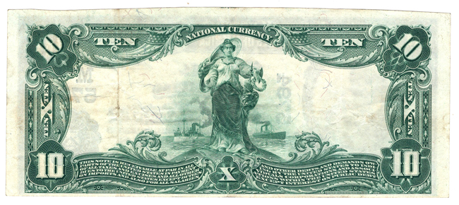1902 $10 Blue Seal - Paris, MO Charter #5794 - Select