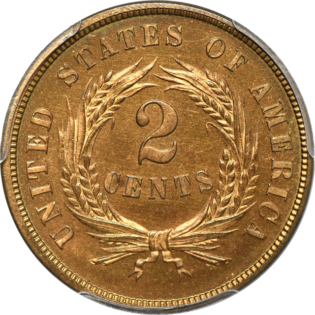 1866 PCGS PR-66RB CAC