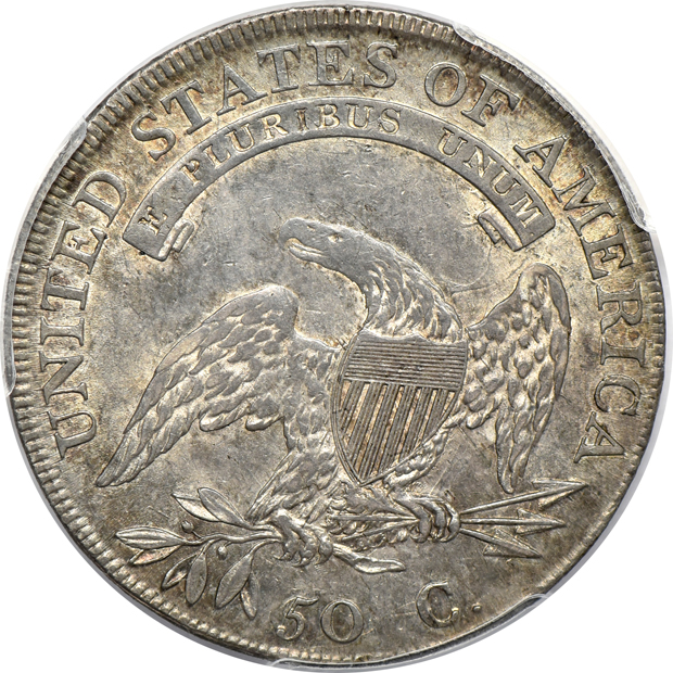 1807 Large Stars, 50/20 PCGS AU-55 CAC