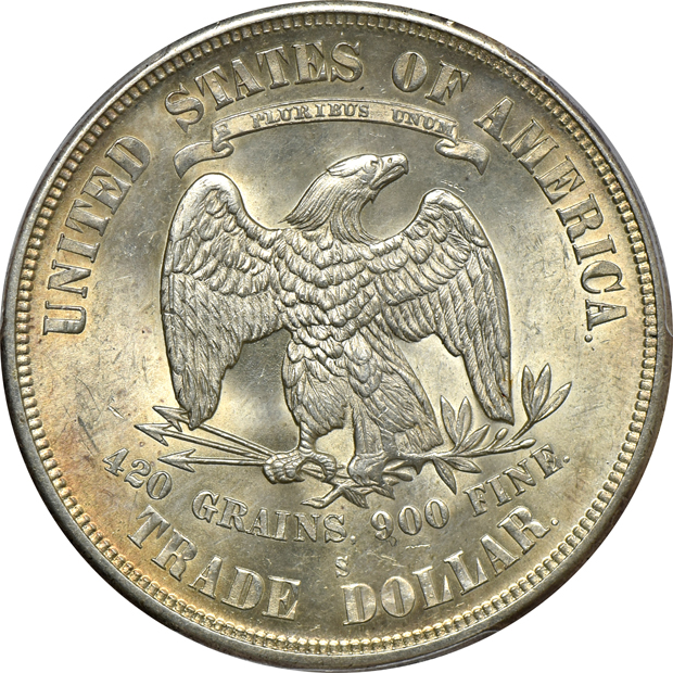 1875-S Trade PCGS MS-63