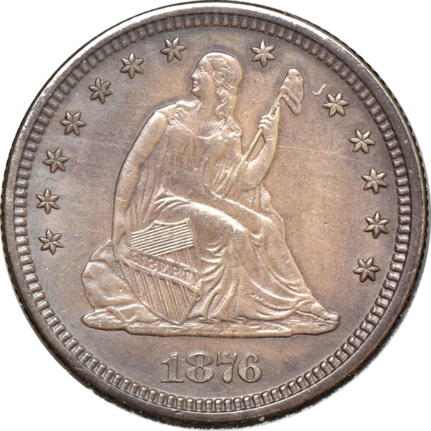 Group of twenty-four different Liberty Seated quarters
