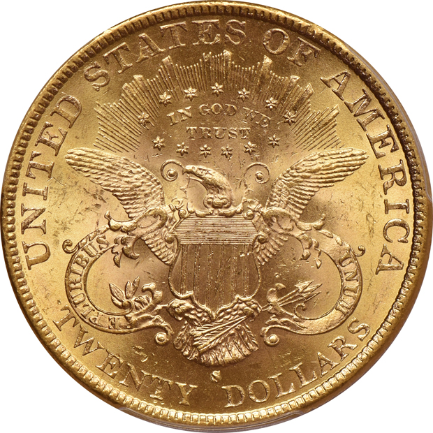 1896-S, 1897-S, and 1898-S, all PCGS MS-62
