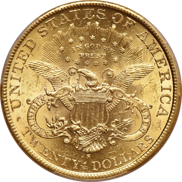 1896-S, 1897-S, and 1898-S, all PCGS MS-62
