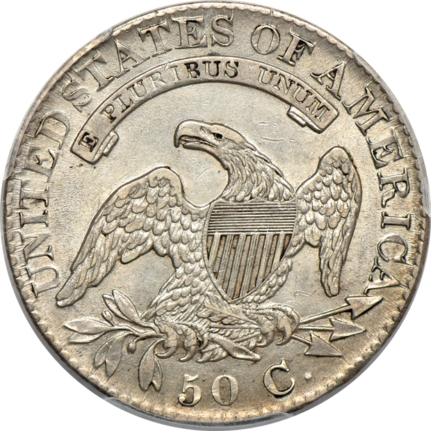 1822 AU-50, and an 1826 AU-53, both PCGS