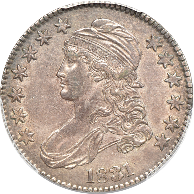 1831 AU-53, and an 1832 Small Letters AU-55, both PCGS